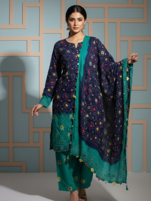 Outfit with Geometrical Background